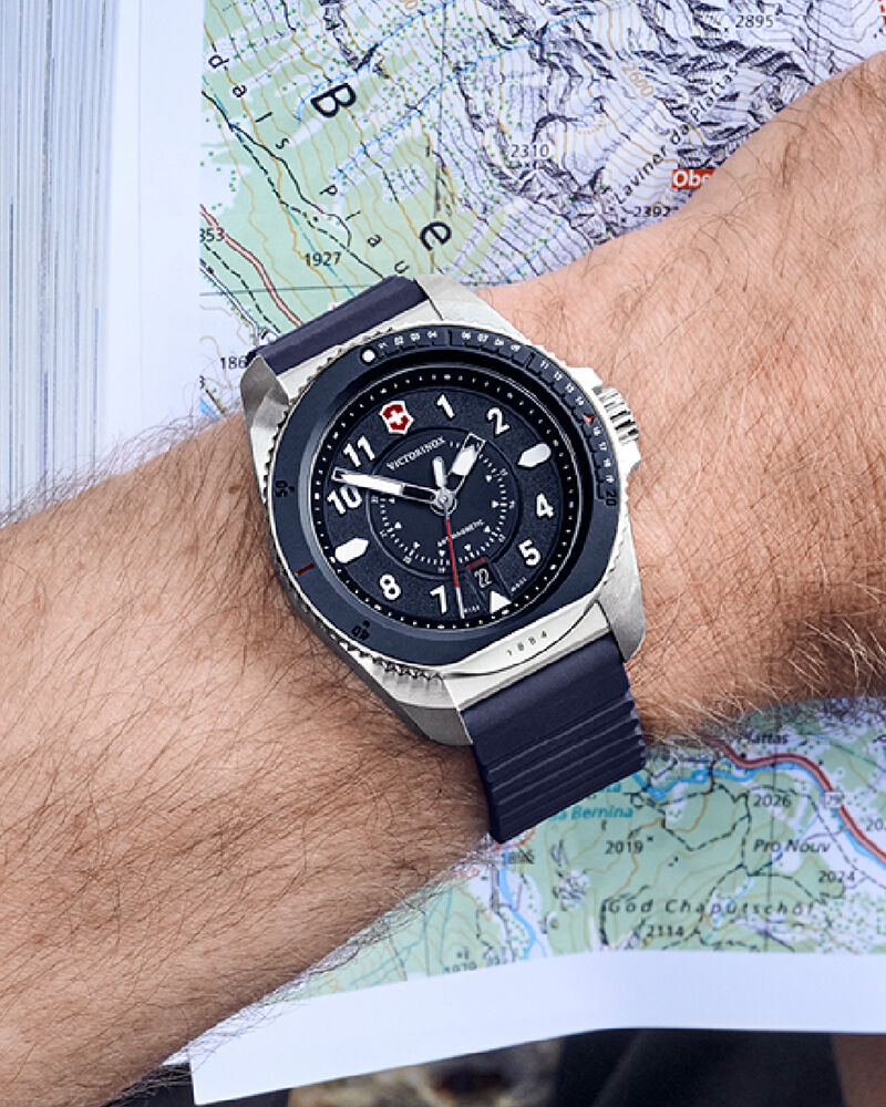Buy Victorinox Men Journey Round Blue Watch 241975 at Helios Watch