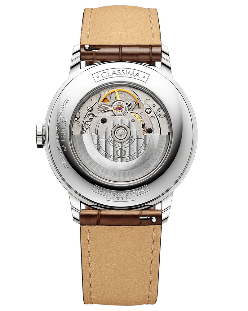 Baume et Mercier Men CLASSIMA Silver Analog Automatic watch SKU ID M0A10263 Helios The Watch Store
