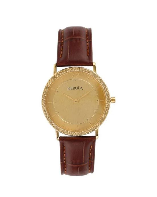 Nebula Men BRONSON Champagne Analog Quartz watch SKU ID 1015DL02 Helios The Watch Store