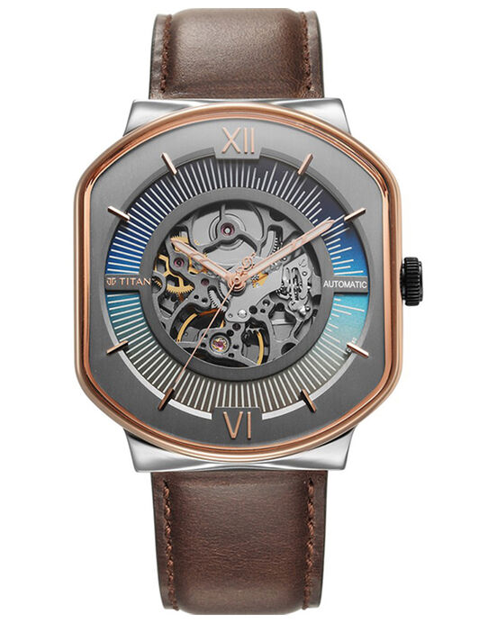 Titan Men TECHNO BEATS Anthracite Analog Automatic watch SKU ID 1893KL01 Helios The Watch Store