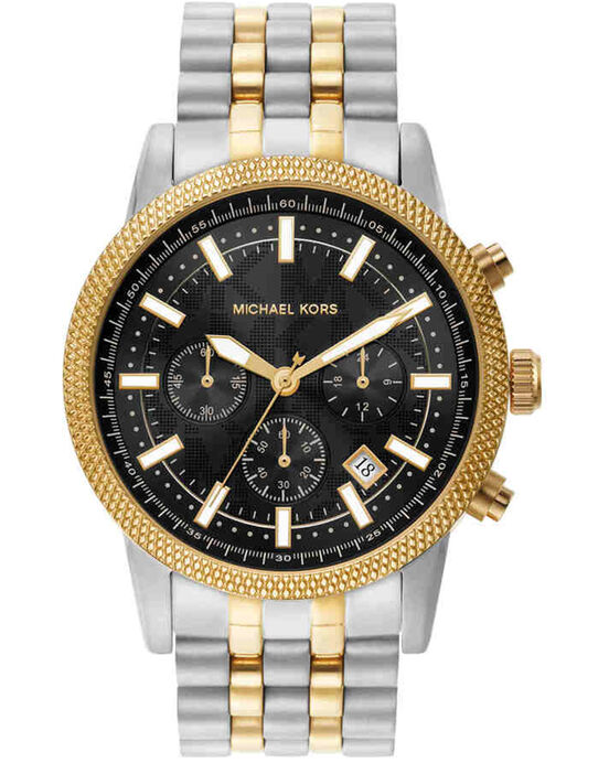 Michael Kors Men Hutton Black Chronograph Quartz watch SKU ID MK8954 Helios The Watch Store