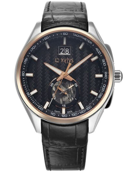 Xylys Men METEORITE Black Chronograph Quartz watch SKU ID 40043KL02 Helios The Watch Store