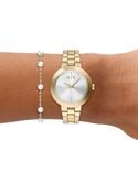 Armani Exchange Women Jackie Silver Analog Quartz watch SKU ID AX7185SET Helios The Watch Store