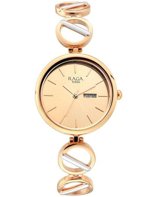 Raga Women VIVA Rose Gold / Copper Analog Quartz watch SKU ID 2644KM02 Helios The Watch Store
