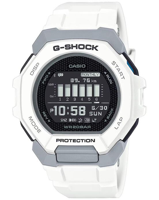 Casio Men GBD-300 White Digital/Smart Quartz watch SKU ID G1587 Helios The Watch Store