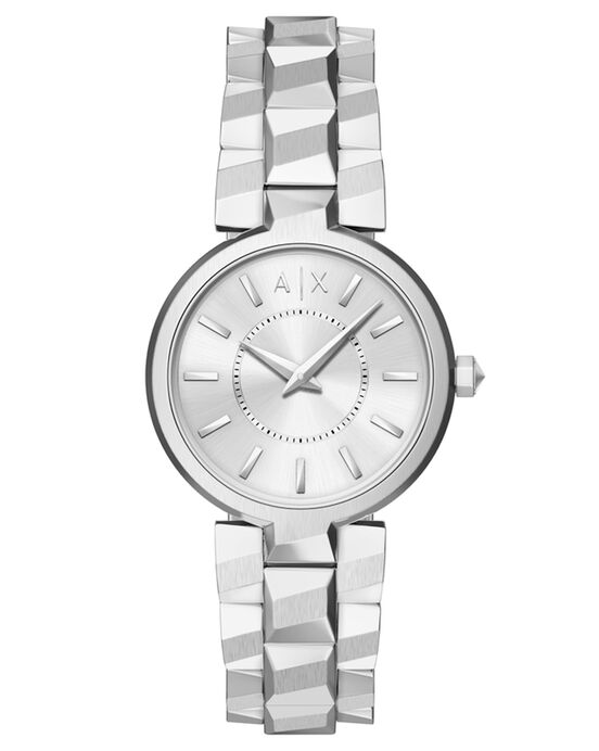 Armani Exchange Women  Silver Analog Quartz watch SKU ID AX4405 Helios The Watch Store