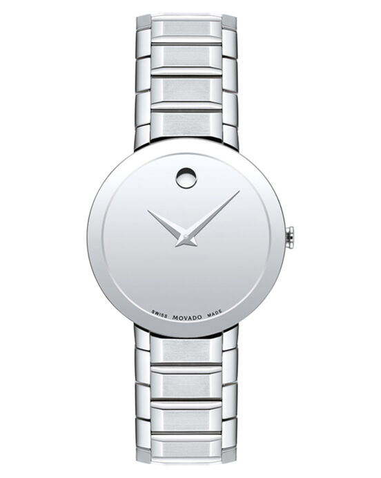 Movado Women SAPPHIRE Silver Analog Quartz watch SKU ID 607547 Helios The Watch Store