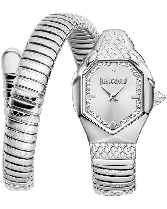 Just Cavalli Women ARIA Silver Analog Quartz watch SKU ID JC1L369M0015 Helios The Watch Store
