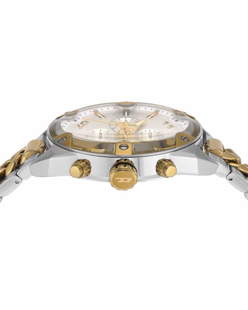Diesel Men SPIKED Silver Analog Quartz watch SKU ID DZ4629 Helios The Watch Store