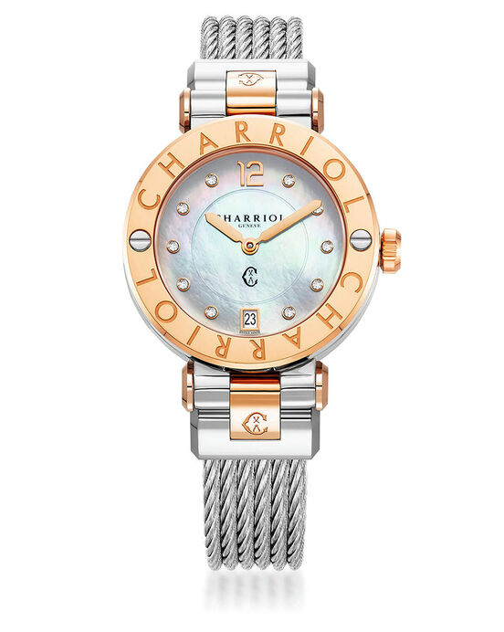Charriol Women NAVIGATOR CRUISE Mother of Pearl Analog Quartz watch SKU ID CR36SP.590.003 Helios The Watch Store