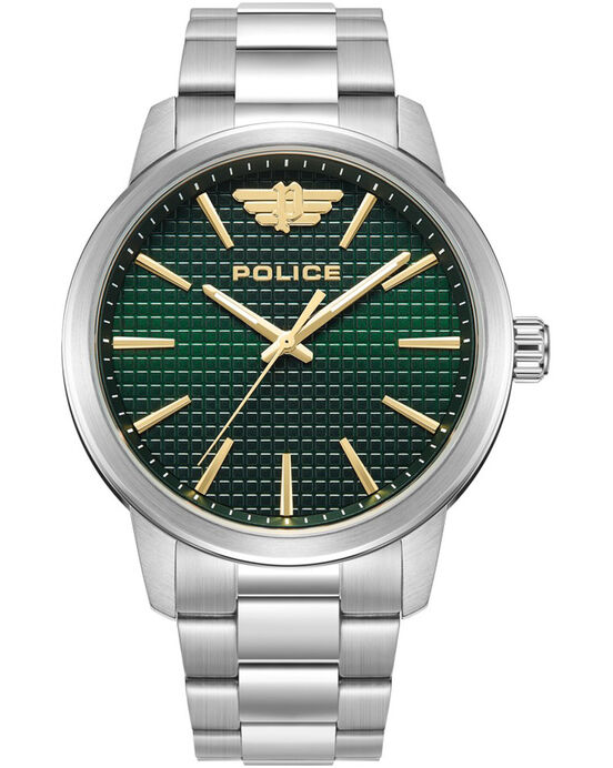Police Men MUSEUM CLASSIC Silver Analog Quartz watch SKU ID PLPEWJG0018401W Helios The Watch Store