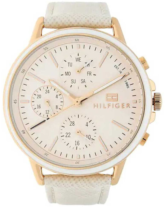 Tommy Hilfiger Women  Beige Analog with Day & Date Quartz watch SKU ID TH1781789 Helios The Watch Store