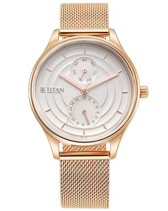 Titan Women WORKWEAR Silver Analog Quartz watch SKU ID 2670WM07 Helios The Watch Store