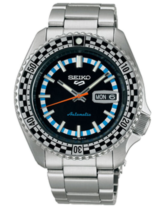 Seiko Men NEW 5 SPORTS Black Analog Automatic watch SKU ID SRPK67K1 Helios The Watch Store