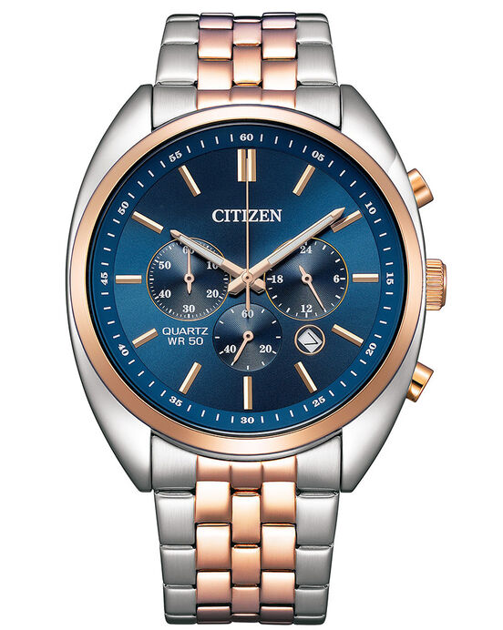 Citizen Men QUARTZ CHRONOGRAPH Blue Analog Quartz watch SKU ID AN8216-50L Helios The Watch Store
