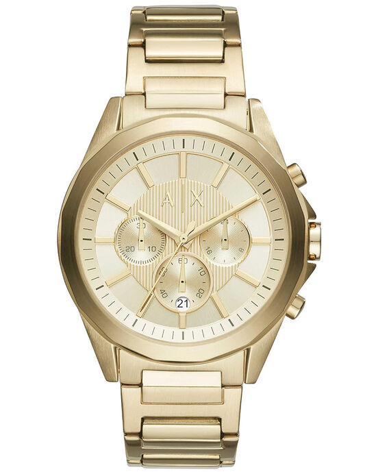 Armani Exchange Men DREXLER Golden Chronograph Quartz watch SKU ID AX2602 Helios The Watch Store