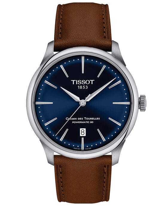 Tissot Unisex CHEMIN DES TOURELLES Blue Analog Automatic watch SKU ID T1398071604100 Helios The Watch Store