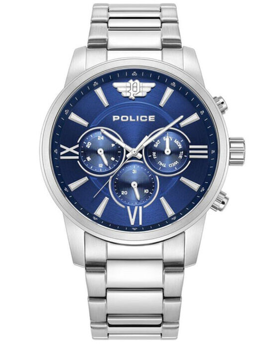 Police Men MENSOR Silver Multifunction Quartz watch SKU ID PLPEWJK0004404 Helios The Watch Store