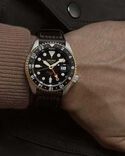 Seiko Men NEW 5 SPORTS Black Analog Automatic watch SKU ID SSK036K1 Helios The Watch Store