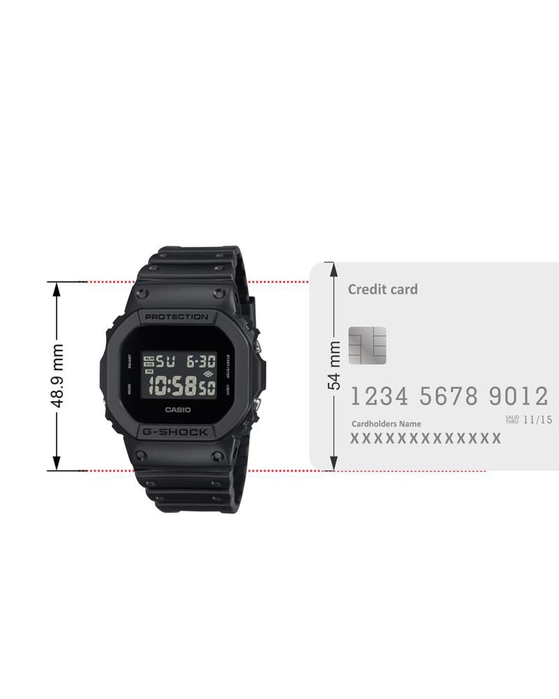 G-Shock Men DW-5600 Black  Digital Quartz watch SKU ID G1513 Helios The Watch Store