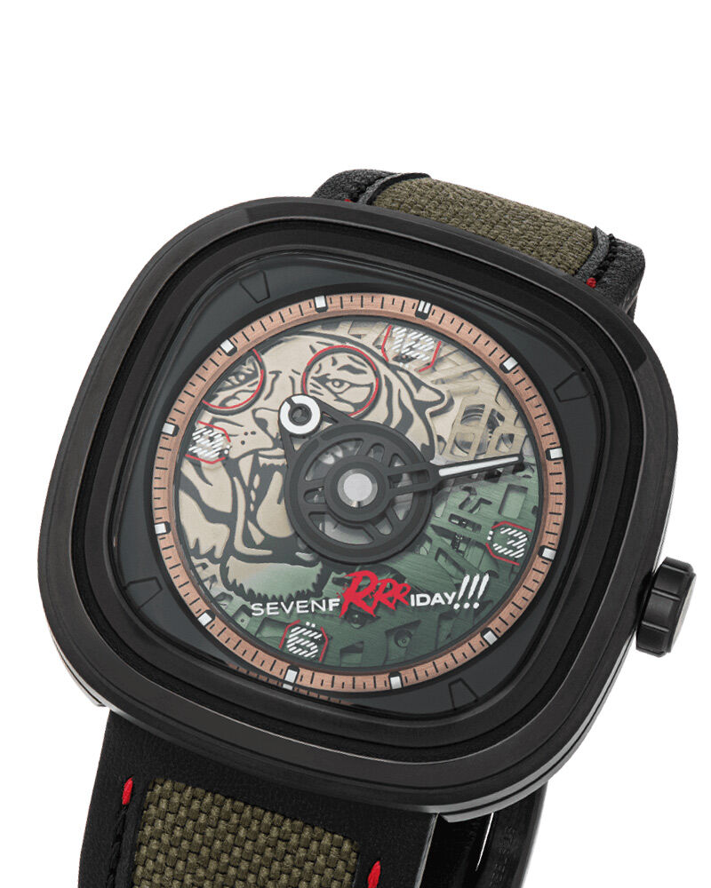 SevenFriday Unisex T SERIES Green Analog Automatic watch SKU ID T3/04 Helios The Watch Store