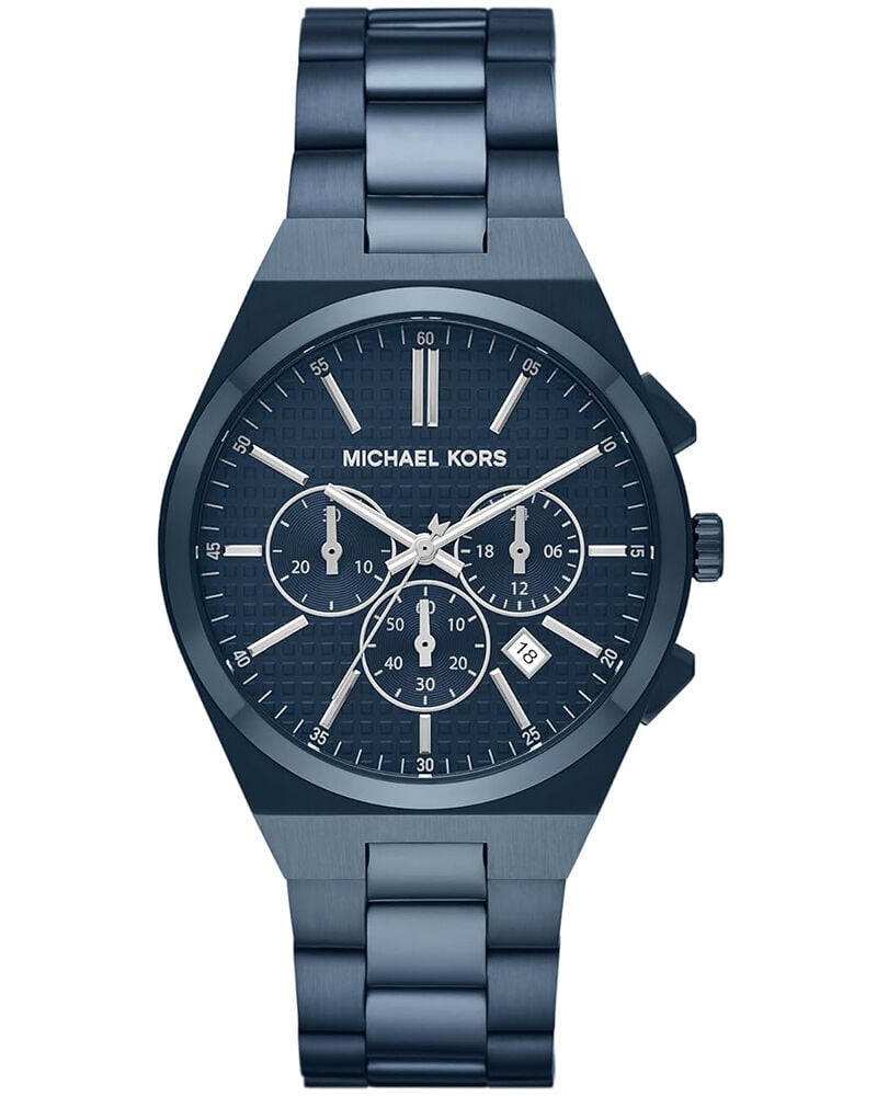 Buy Michael Kors Men Lennox Round Blue Watch mk9147 at Helios