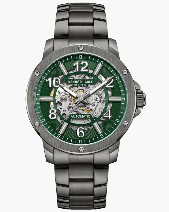 Kenneth Cole Men VERSACE REVE Grey Analog Automatic watch SKU ID KCWGL0013101MN Helios The Watch Store