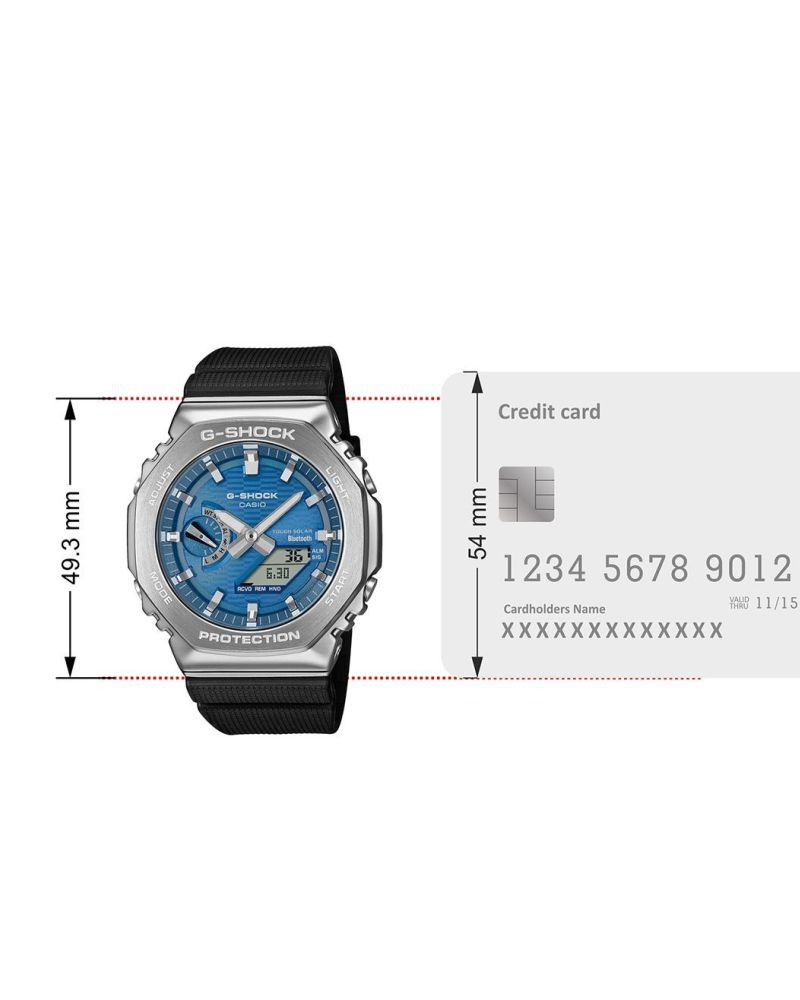 G-Shock Men GBM-2100 Blue  Analog-Digital Quartz watch SKU ID G1734 Helios The Watch Store