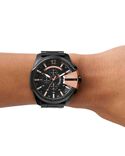 Diesel Men MEGA CHIEF Black Analog Quartz watch SKU ID DZ4309 Helios The Watch Store