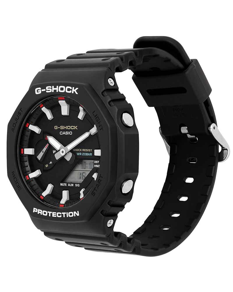 G-Shock Men GA-2100 Black  Analog-Digital Quartz watch SKU ID G1686 Helios The Watch Store