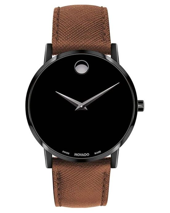 Movado Men MUSEUM CLASSIC Black Analog Quartz watch SKU ID 607198 Helios The Watch Store