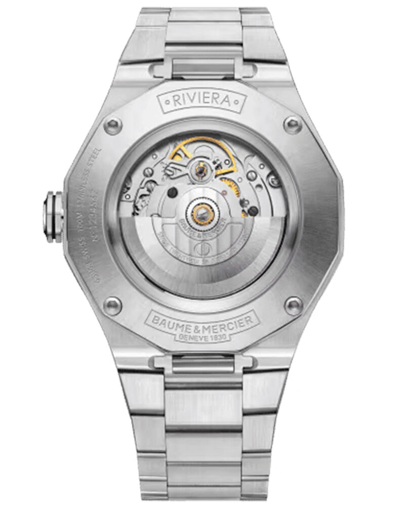 Baume et Mercier Men RIVIERA White Analog Automatic watch SKU ID M0A10829 Helios The Watch Store