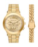 Michael Kors Men Billie Golden Analog Quartz watch SKU ID MK9270SET Helios The Watch Store