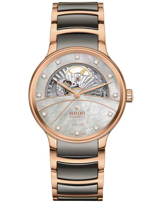 Rado Unisex Centrix Silver Rose Gold Analog Automatic watch SKU ID R30028912 Helios The Watch Store