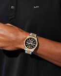 Michael Kors Men LEXINGTON Black Analog Quartz watch SKU ID MK9207 Helios The Watch Store