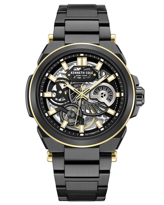 Kenneth Cole Men KC-NEWNESS SS25 Black Analog Automatic watch SKU ID KCWGY0065606MNW Helios The Watch Store