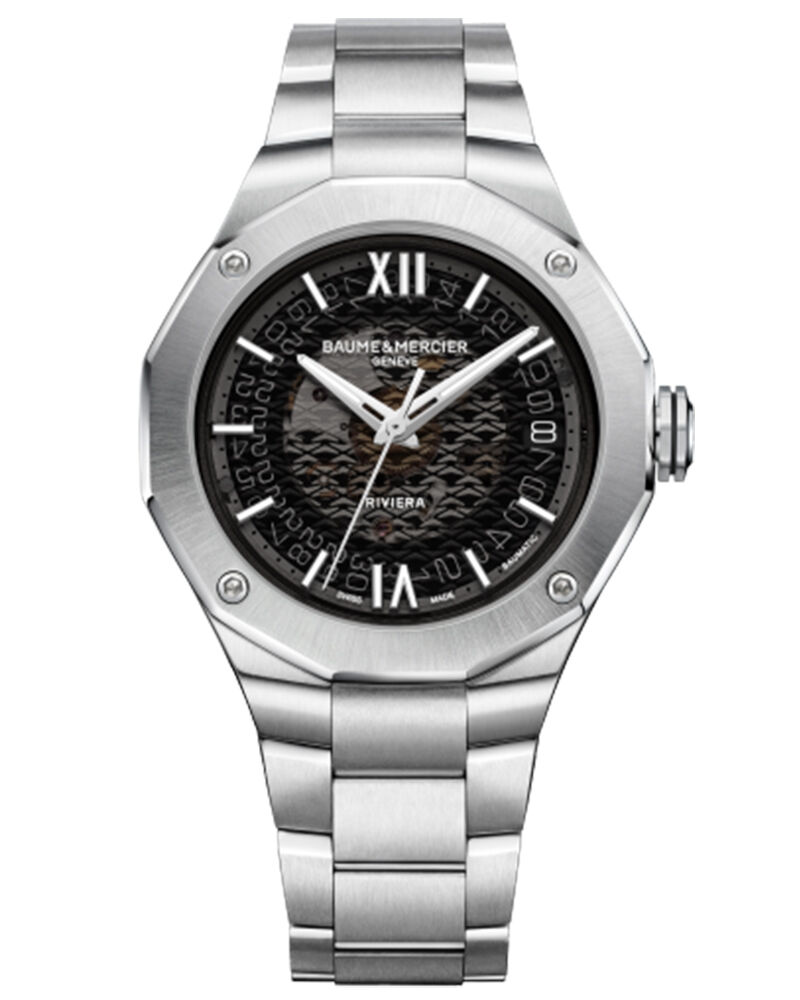 Baume et Mercier Men RIVIERA Grey Analog Automatic watch SKU ID M0A10715 Helios The Watch Store