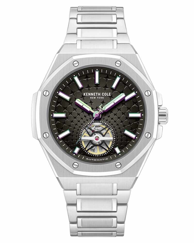 Kenneth Cole Men SS26 Gun Analog Automatic watch SKU ID KCWGY0099105MNW Helios The Watch Store