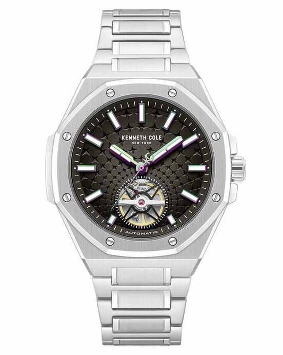Kenneth Cole Men SS26 Gun Analog Automatic watch SKU ID KCWGY0099105MNW Helios The Watch Store