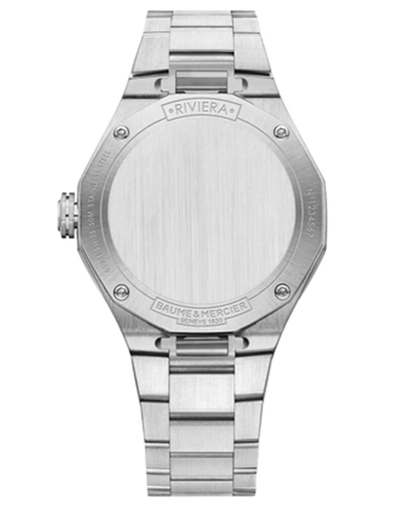 Baume et Mercier Women RIVIERA Blue Analog QUARTZ watch SKU ID M0A10612 Helios The Watch Store