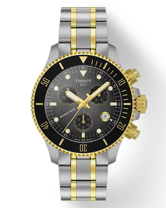 Tissot Unisex SEASTAR 1000 Black Analog Quartz watch SKU ID T1202172206100 Helios The Watch Store