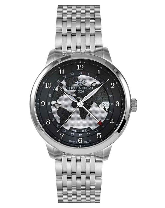 Continental Men Signature Black Analog Quartz Watch SKU ID 26351-GM101420 Helios The Watch Store
