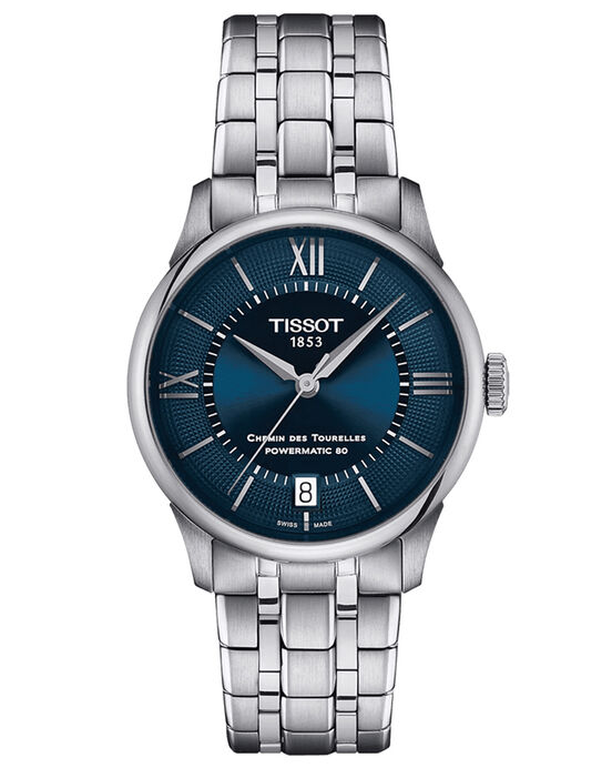 Tissot Women CHEMIN DES TOURELLES Blue Analog Automatic watch SKU ID T1392071104800 Helios The Watch Store