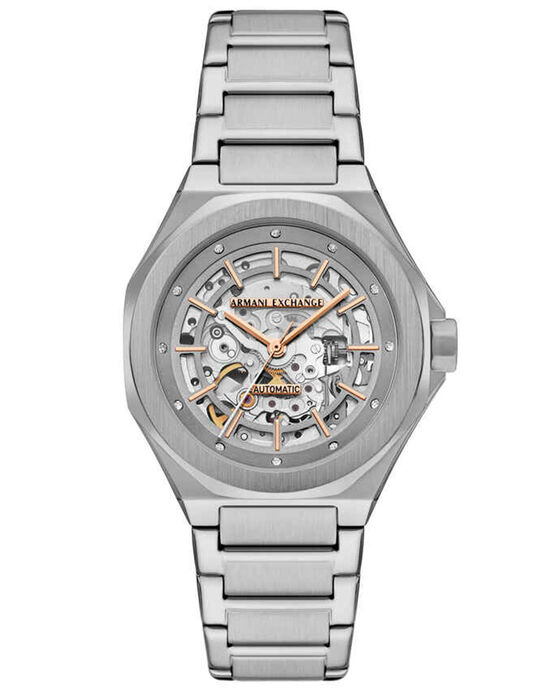 Armani Exchange Women ANDREA Silver Analog Automatic watch SKU ID AX4618 Helios The Watch Store