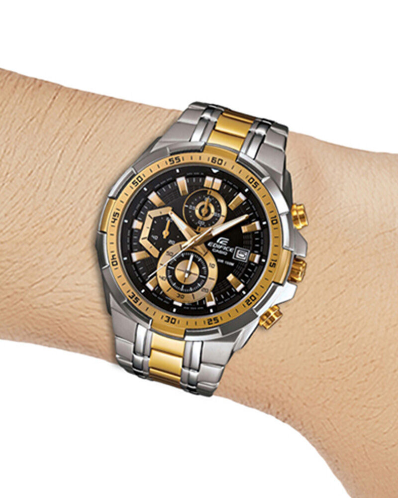 Buy Casio Men Edifice Round Black Watch ex188 at Helios Watch Store
