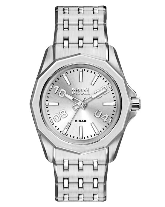 Diesel Men Stinger Silver Analog Quartz watch SKU ID DZ2236 Helios The Watch Store