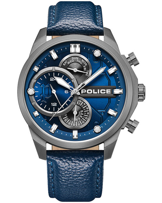 Police Men REACTOR Blue Multifunction Quartz watch SKU ID PLPEWGF0039202 Helios The Watch Store