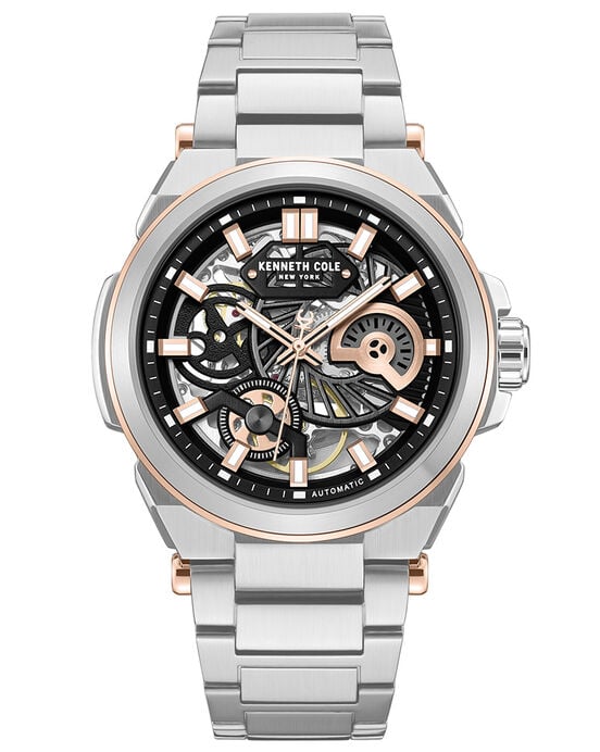 Kenneth Cole Men KC-NEWNESS SS25 Black Analog Automatic watch SKU ID KCWGY0065605MNW Helios The Watch Store