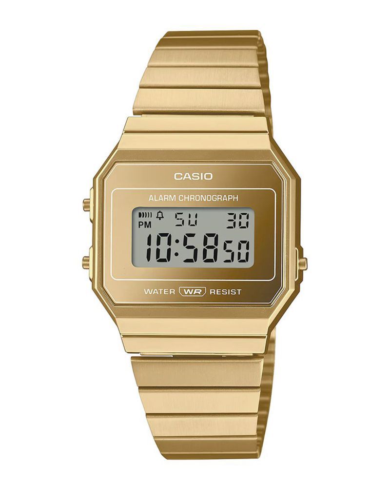 Casio Unisex A-700 Series Gold Digital Quartz watch SKU ID D347 Helios The Watch Store