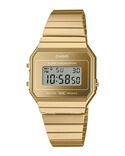 Casio Unisex A-700 Series Gold Digital Quartz watch SKU ID D347 Helios The Watch Store